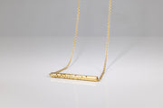 Todd Reed necklace in 18k yellow gold, white brilliant cut diamonds(~.23ct), and Autumn™ brilliant cut diamonds(~.65ct)